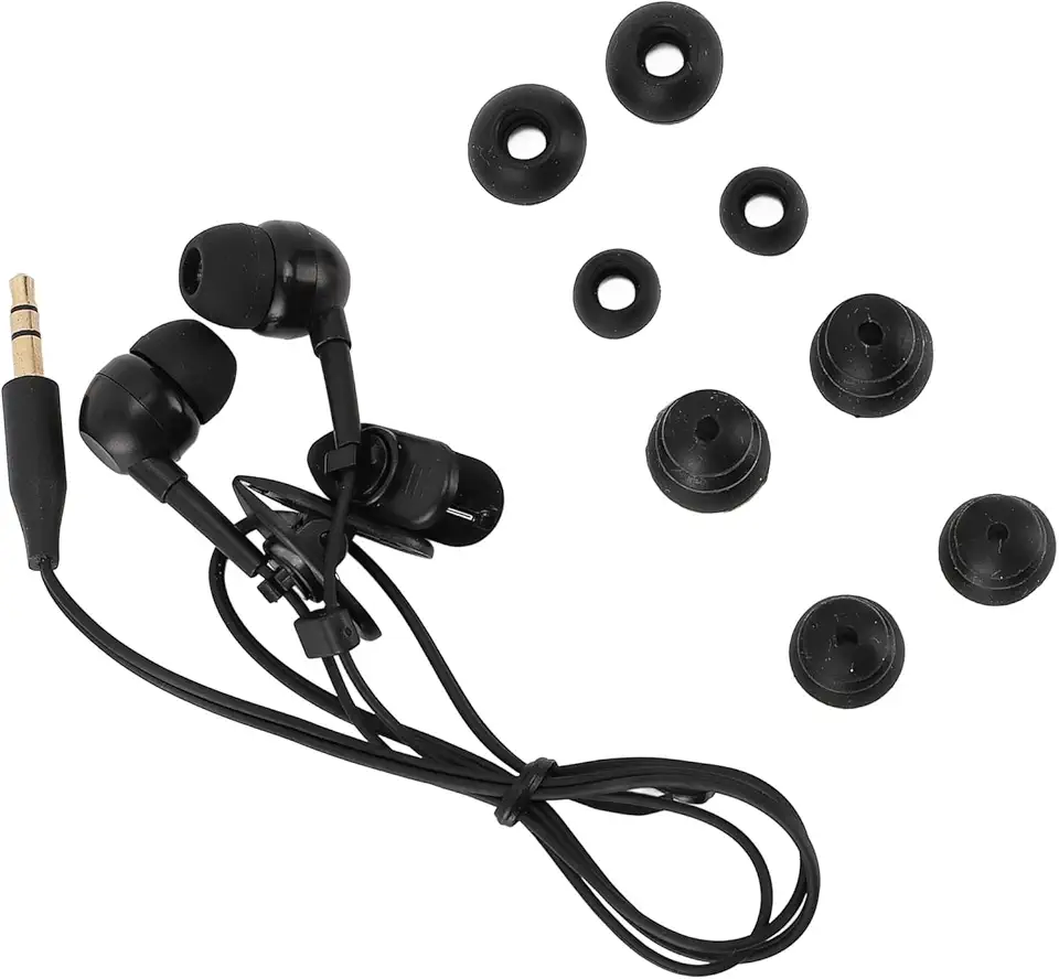 Fones de Ouvido para Natação Com Cabo Curto | IP68 Waterproof Wired Earbuds 40cm Cord 8 Ear Tips para Correr Esportes de Surf