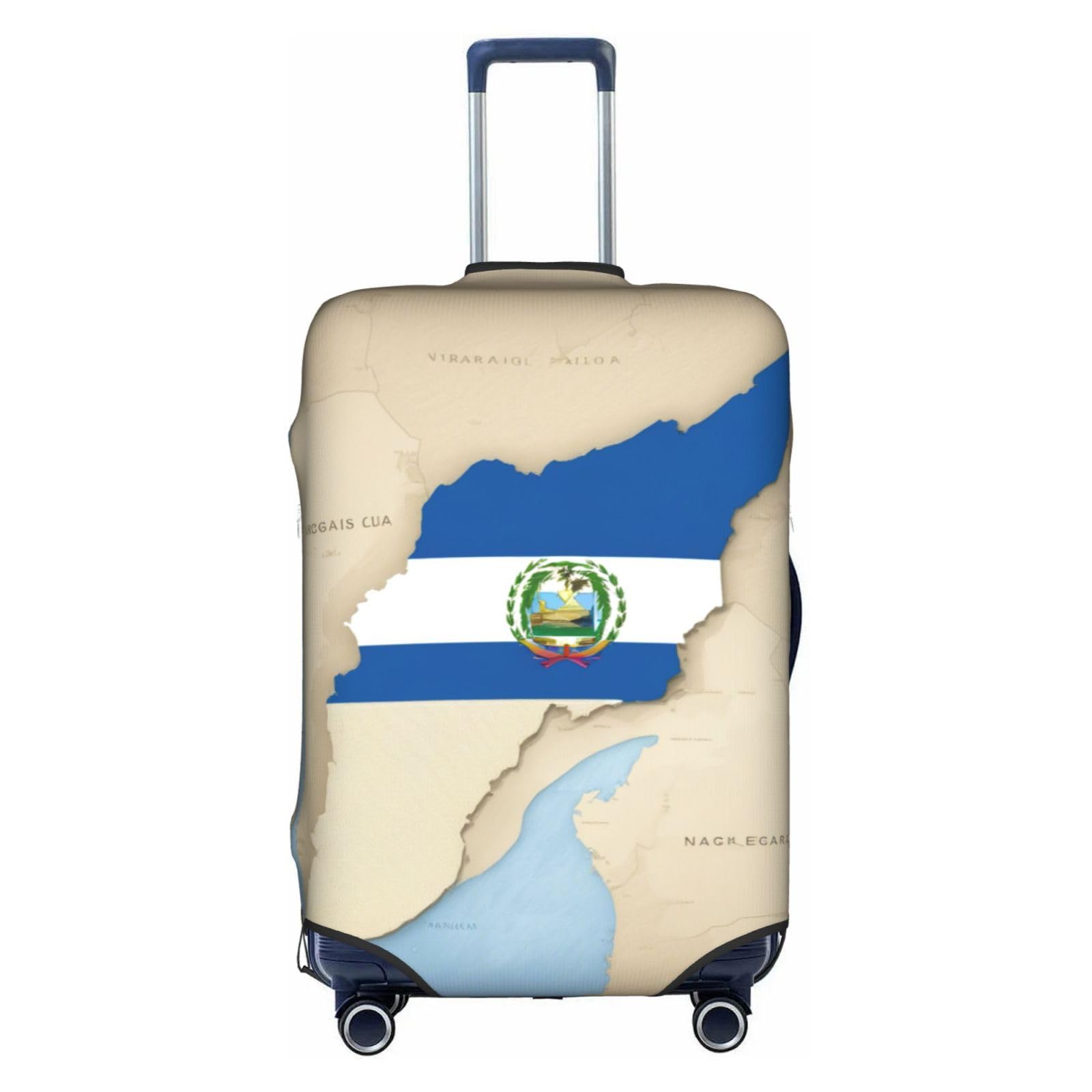 Housse de valise extensible Nicaragua blanche imprimé haute qualité - 8