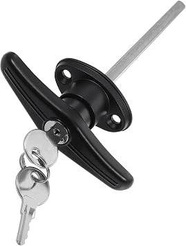 Emergency Release Lock Kit 3 Set Universal T-Handle Lock Kit - for Barn, Garage, Shed Door for Door