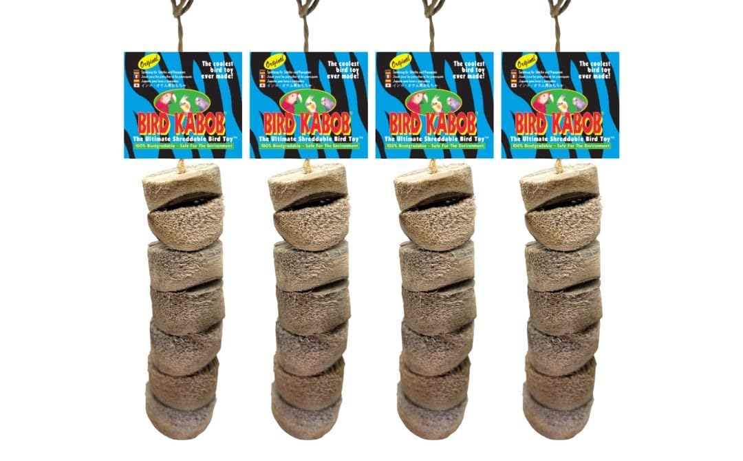 Wesco Pet Original Bird Kabob Shreddable Bird Toy (4 Pack)