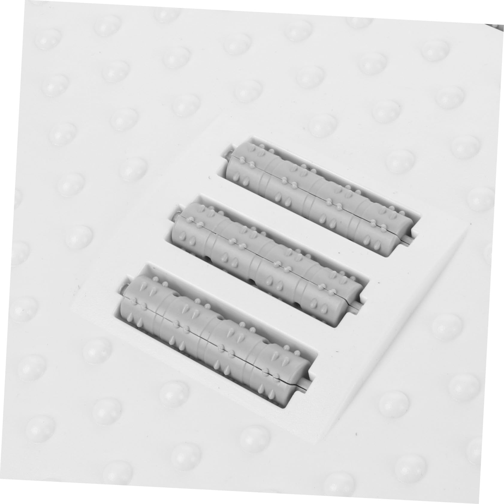 GALPADA Reposapiés Soporte Fuerte y Ergonómico para Oficina y Hogar de Plástico Blanco Rodillo de Masaje Ajustable para Personas Mayores y Adolescentes