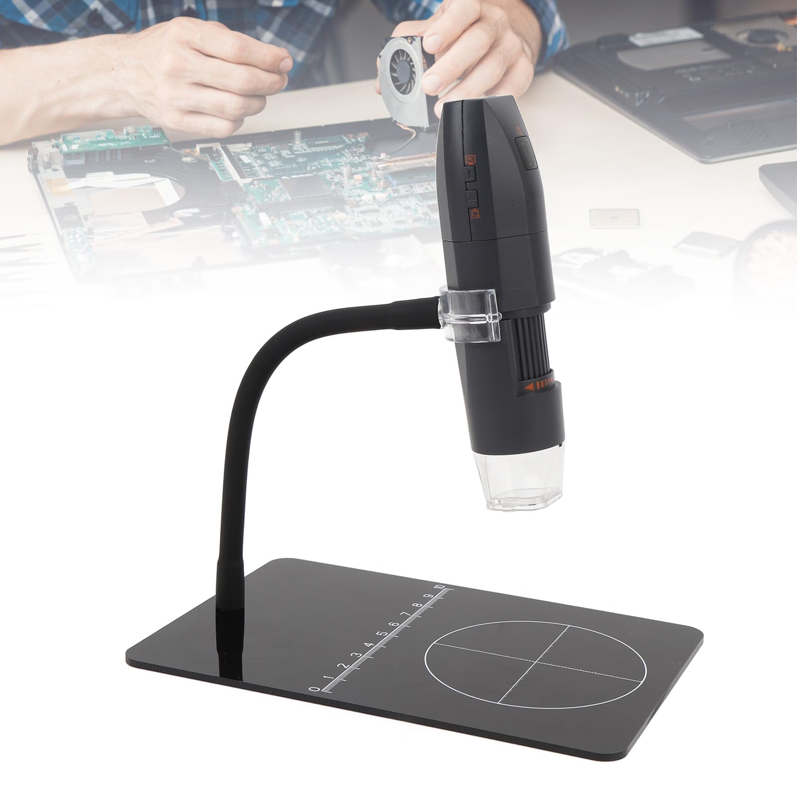 Microscopio Digitale Wireless Telecamera di Ispezione USB Portatile Ingrandimento 50x-1000x Portatile per Insegnamento e Uso Esterno Risoluzione 1080P