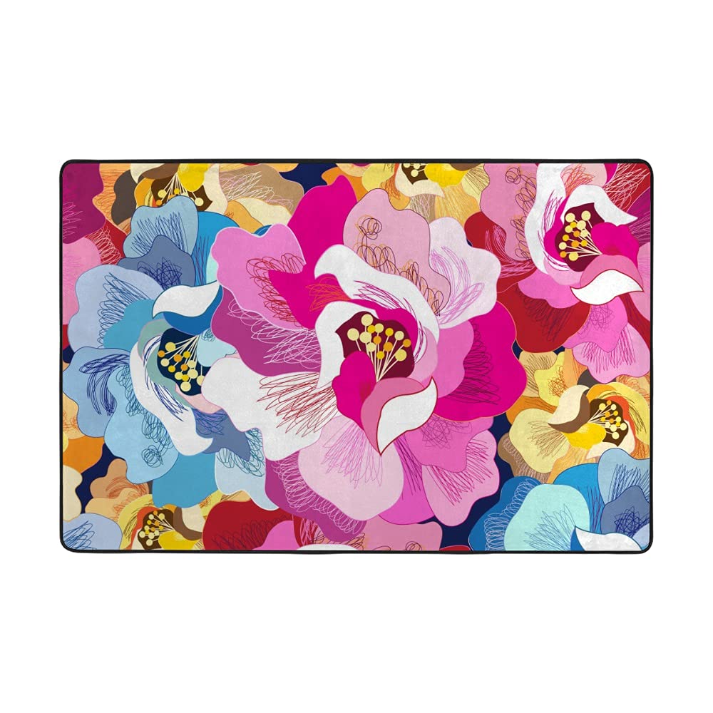 Grand tapis de sol super doux en velours corail épais CHEHONG 160x122 cm