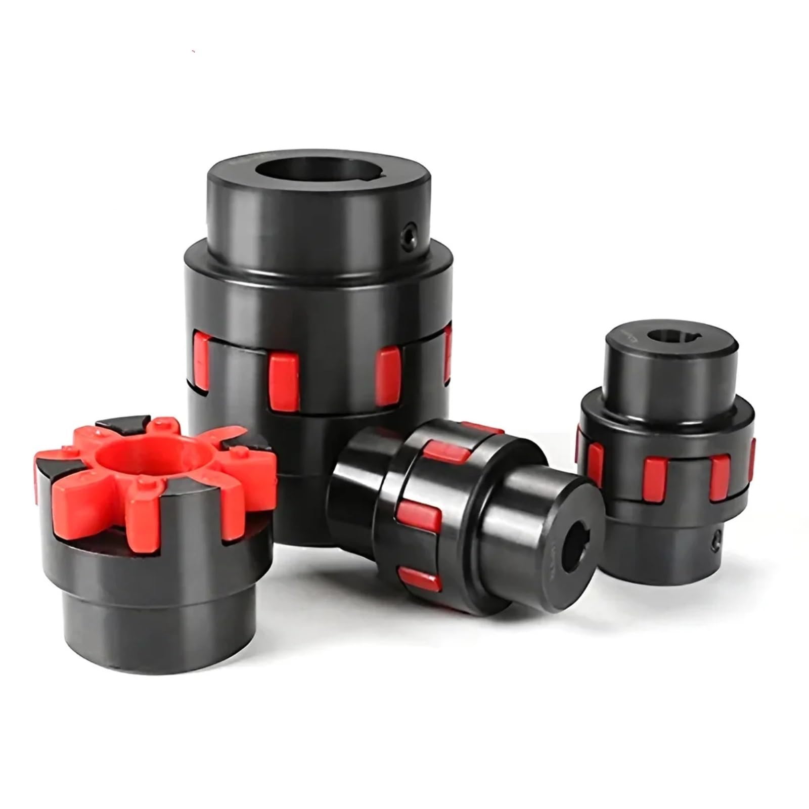 Giunto Elastico Flessibile, 1PC XL6 D104L140 15/18/22/28/32/35/40/60mm GR48 Motore CNC Vite a ricircolo di Sfere Jaw Spider Plum Acciaio Albero Accoppiatore Flessibile(15x28)