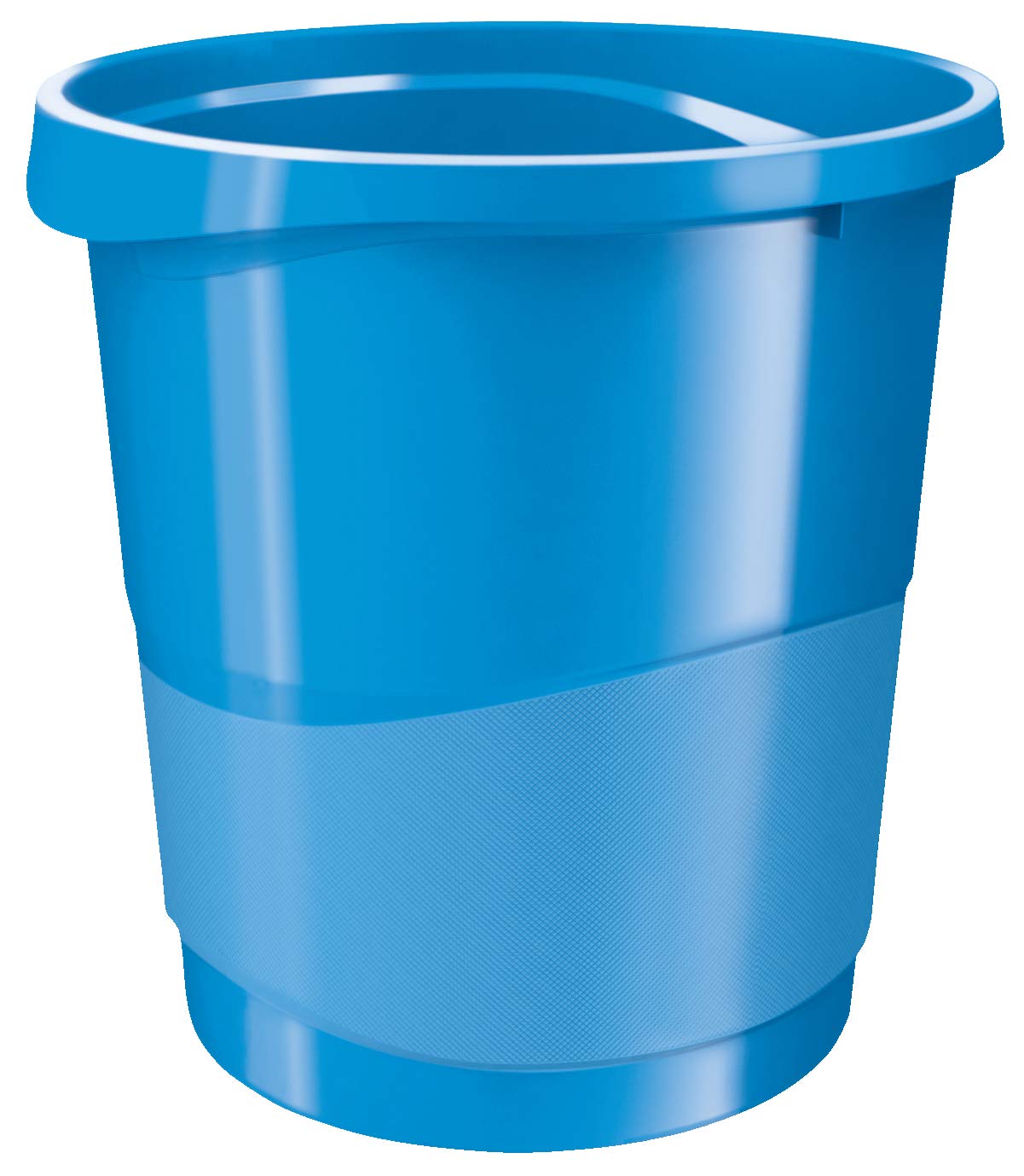 Rexel Choices Waste Bin Plastic Round 14 Litre Blue 2115619 30412AC