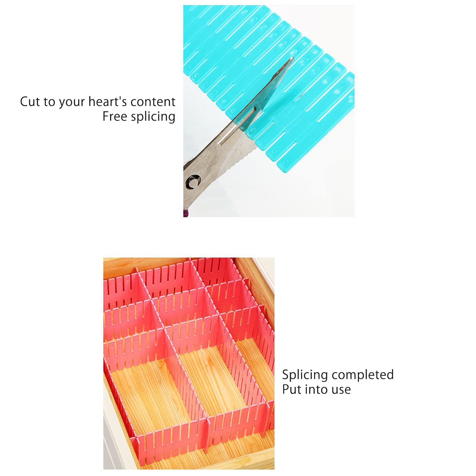 Séparateur De Tiroir Organisateur, Ensemble De 4 Séparateurs De Tiroir Réglables Pour Vanité