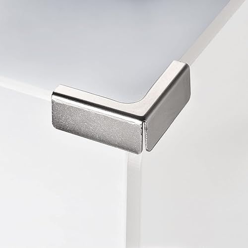 Miniatura 5 de Clip de fijación de vidrio, 2 piezas para combinación de vidrio en forma de L de 0.236-0.394 in, soporte de fijación de clip reforzado, accesorios