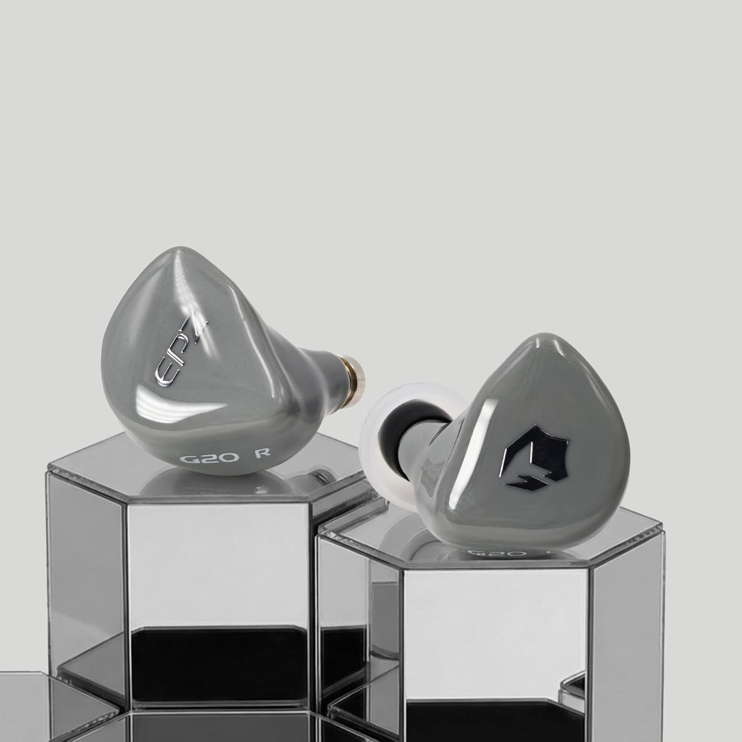 EPZ G20 in Ear Monitor Earphones HiFi Music IEM for Gaming Earbuds with Mic and Detachable OFC Cable Ideal for Musicians,Gaming