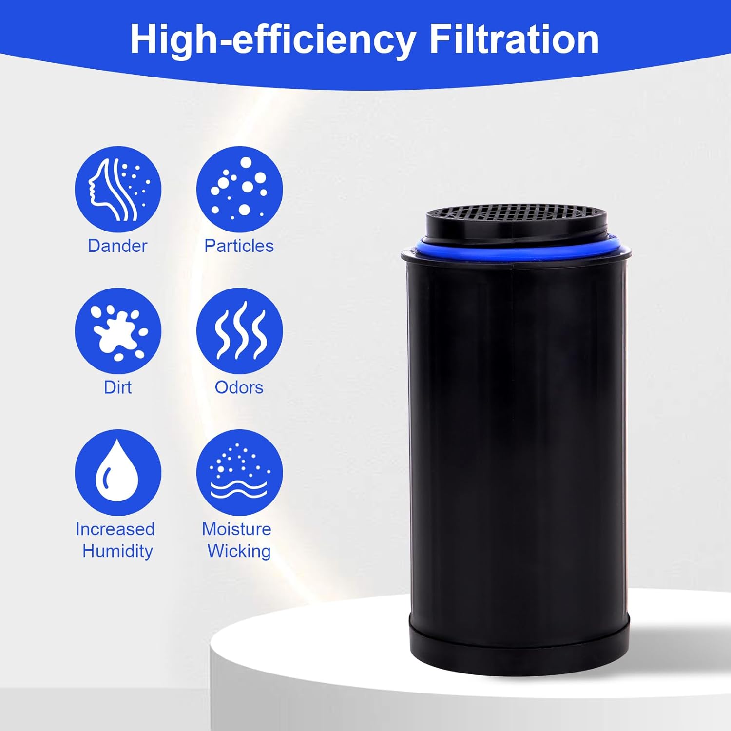 FC-50 Replacement Filters Compatible with Vitamix FoodCycler Composter FC-50 and FC-30 Models - with Activated carbon filters (4 Count)