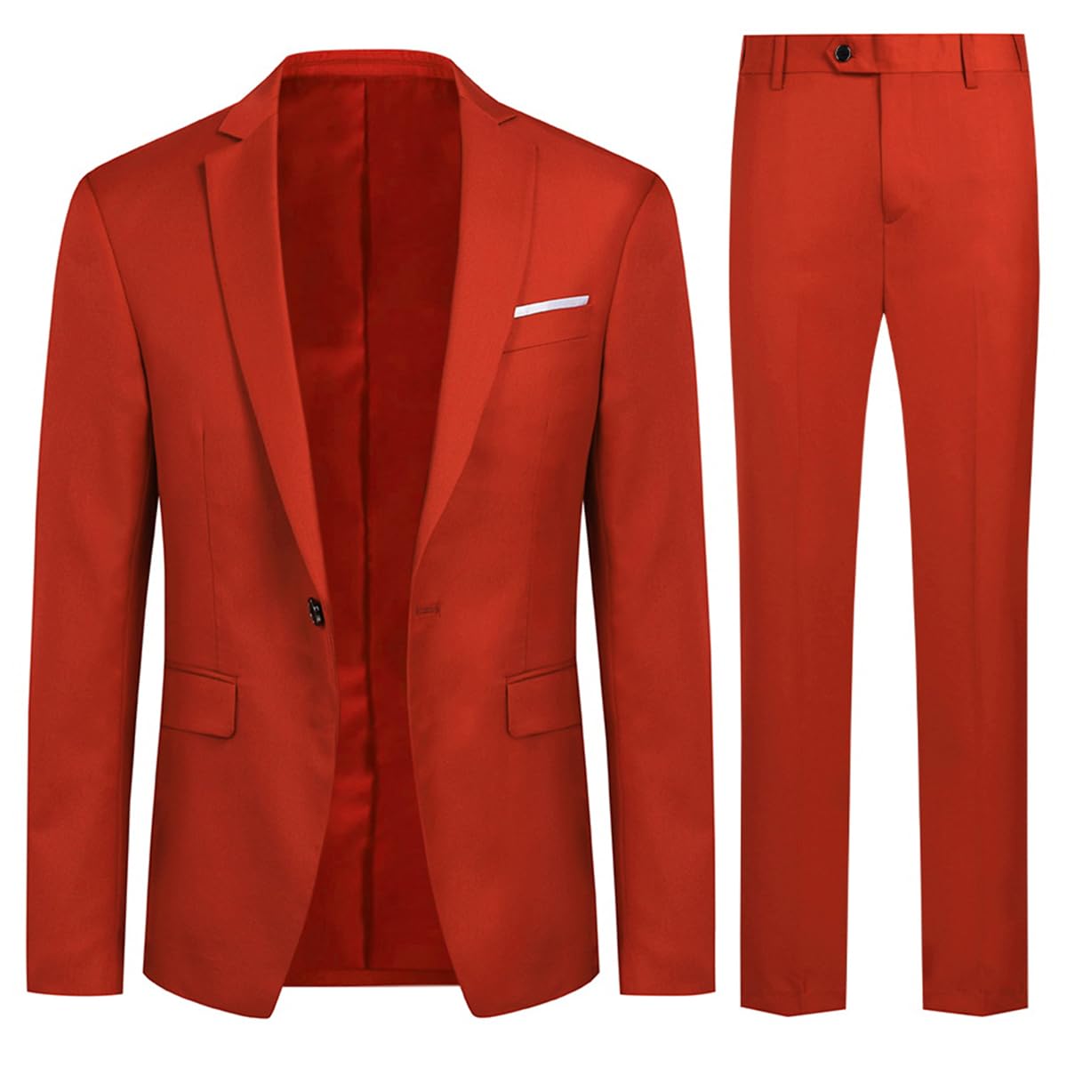 Allthemen Abiti da Uomo 2 Pezzi Suit Slim Fit Wedding Dinner Tuxedo Abiti per Uomo Business Casual Giacca e Pantaloni 10 Colori Disponibili