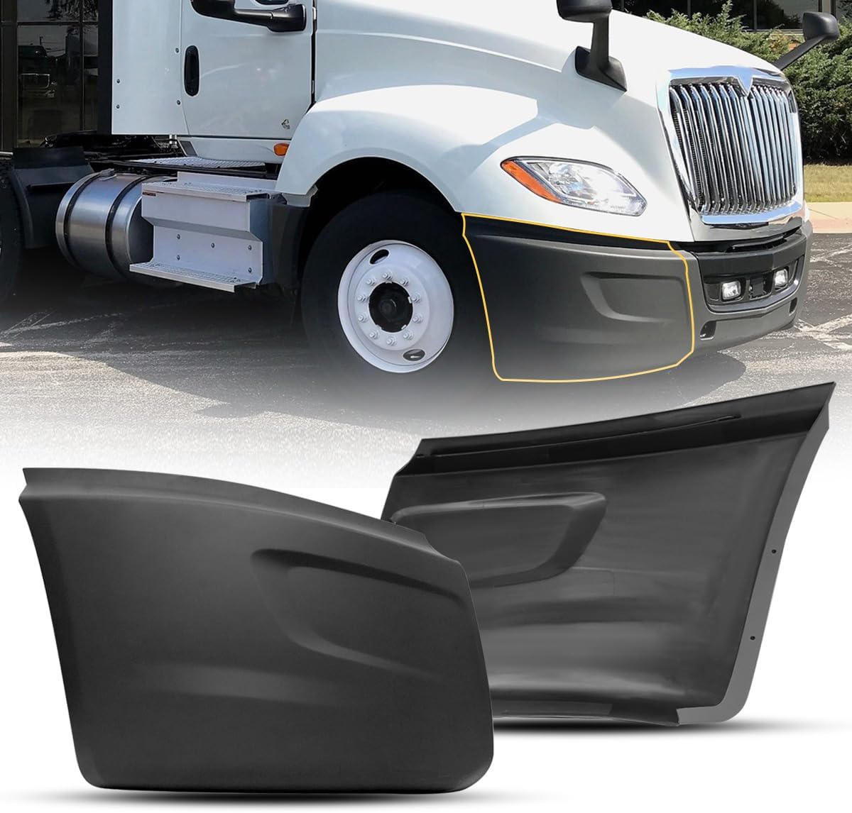 Front Corner Bumper Cover Compatible With 2018+ International LT625 Truck (Right)
