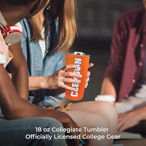 Miniatura 581 de Campus Colors Vaso de acero inoxidable de la NCAA perfecto para el día del partido, 18 onzas, doble pared, mantiene las bebidas perfectamente Azul