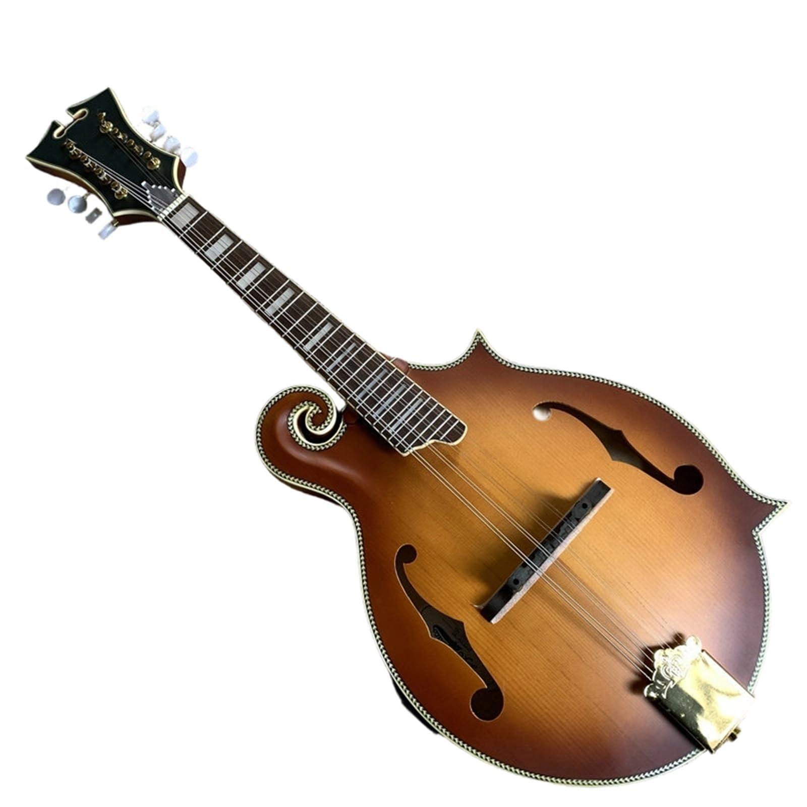 Akustische Mandoline-Gitarre Aus Massiver Fichte Und Ahorn 28 Zoll Natürliche Holzfarbe Mandolinen Für Anfänger
