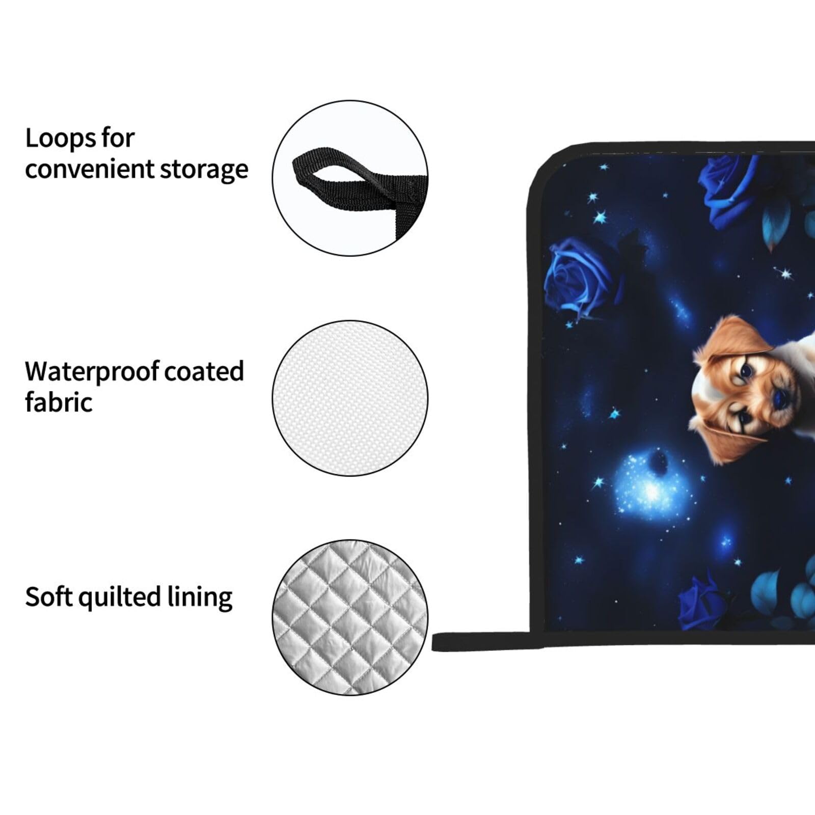 YYHWHJDE Topflappen Mit Labrador Motiv - 2er Set Wasserdicht & Hitzebeständig 20x20cm