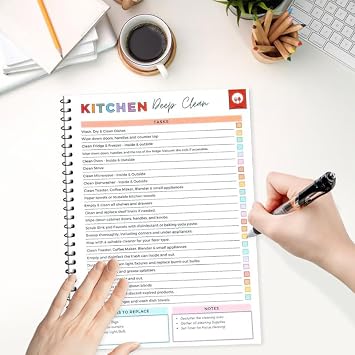ADHD Cleaning Planner Bundle for Adults, Cleaning Schedule for Adults Daily Weekly Monthly Household Cleaning Schedule Organizer with Task Checklists, Visual Trackers Routines