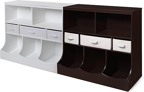 Miniatura 9 de Unidad de almacenamiento Badger Basket con tres cestas., Espresso Espresso,Gris antracita,Gris Oscuro,Nube gris/blanco,Gris,Blanco,Blanco/Gris