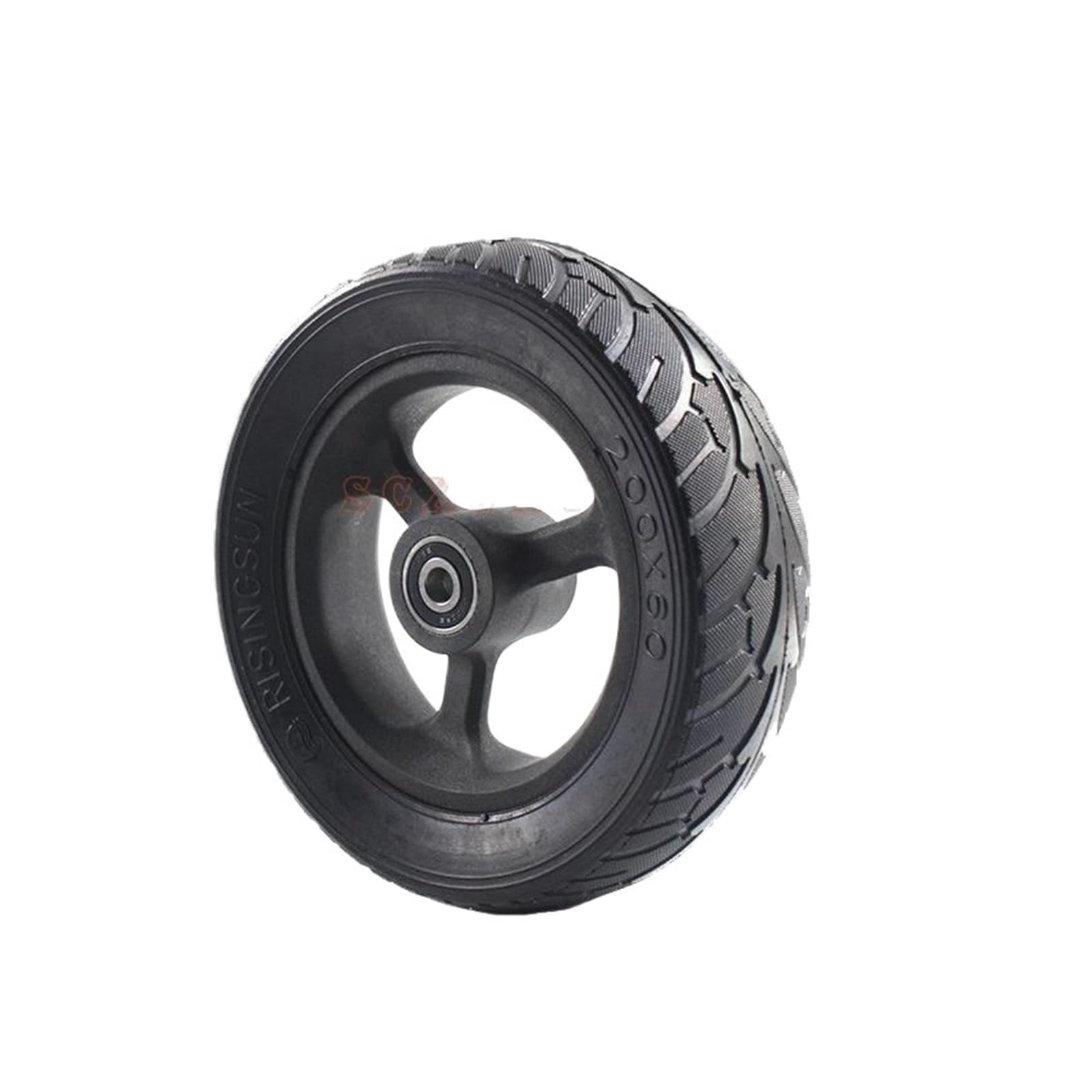 1 Piece 8 inch Scooter Solid Wheel Bearing/Size 200x60mm Solid Wheel Without Pneumatic Tires(C)