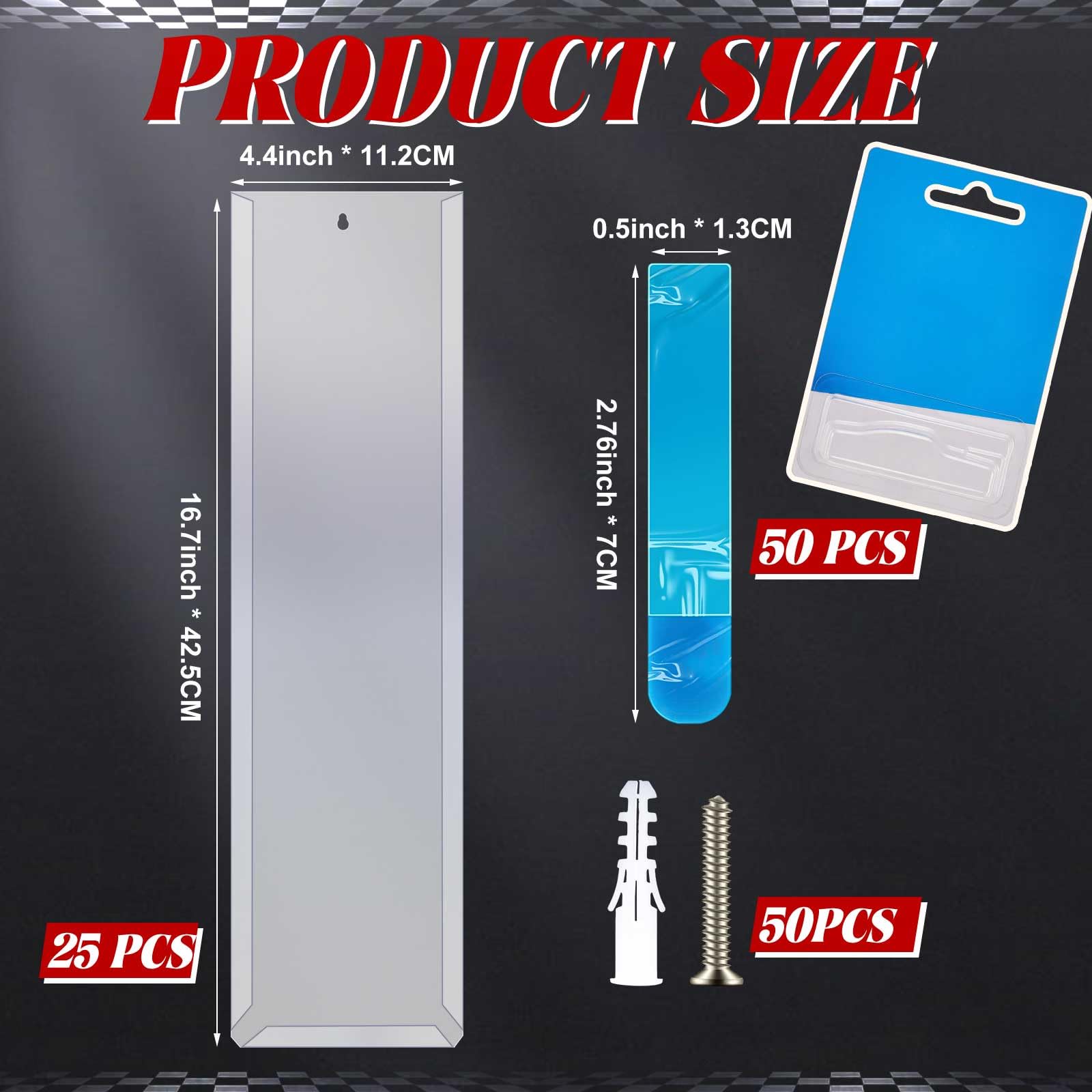 RattanView 25 Pcs Model Car Display Cases Holds up to 250 Cars Packaged Toy Organizer Blister Wall Display Case(16.7 x 4.4 Inches)