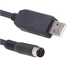 PL2303 Driver USB to Din 8-pin RS232 Serial PC Communication Cable for W5000 Projector