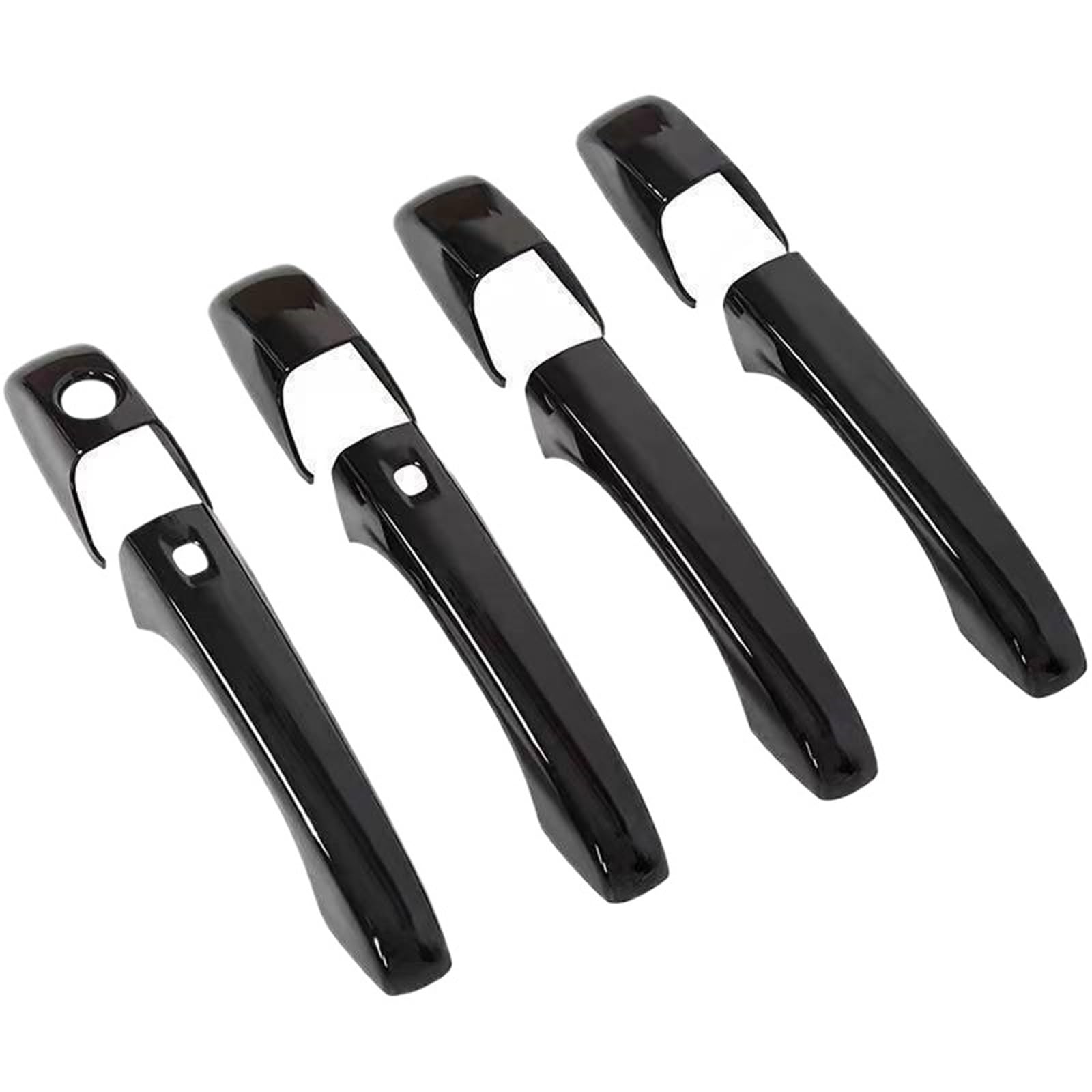 Bqwyedpl For Smart Handle Car Exterior Door Handle Moulding Cover Fit For Jeep Fit For Grand Fit For Cherokee 2011-2020 Car Door Latch Handle(For Smart Handle)
