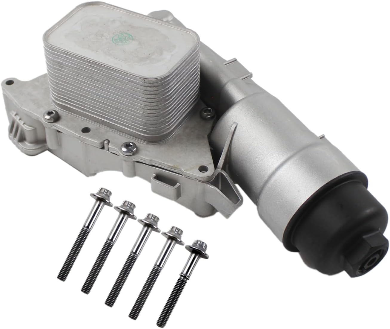 11428585235 Aluminum Engine Oil Cooler Filter Housing Assembly Applied for 14-19 Mini Cooper, for 17-19 Countryman Clubman, for i8 X1 X2 1.5 2.0L