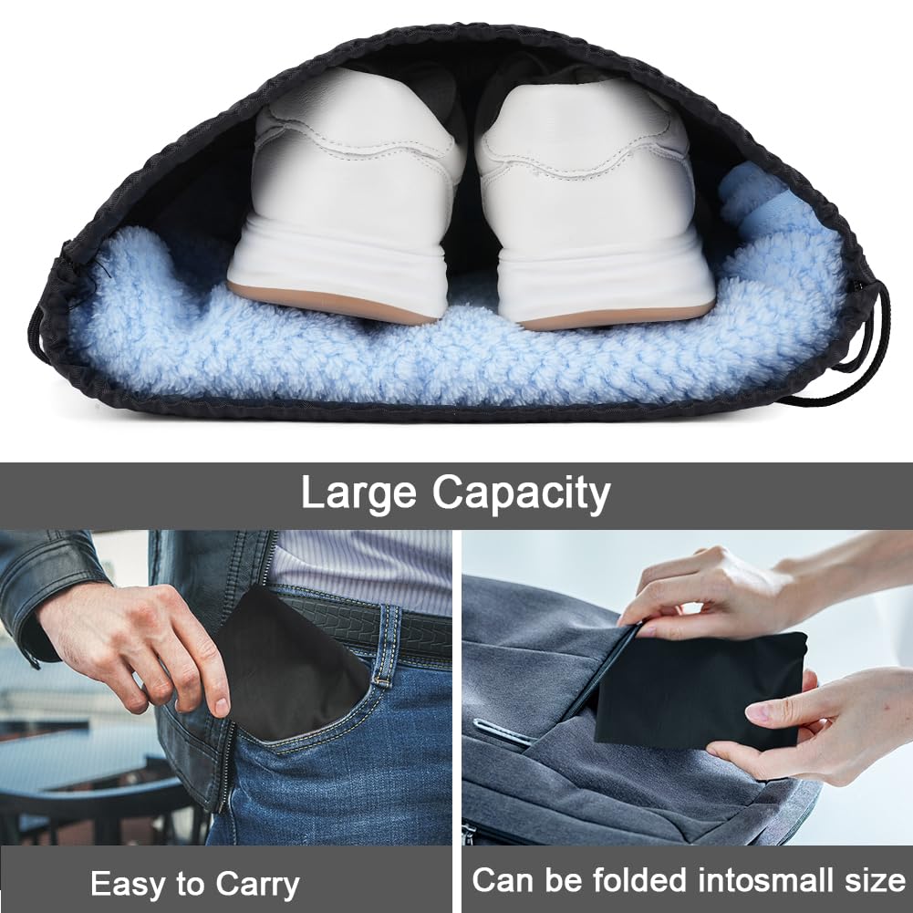 DiULi Sac de Sport avec Cordon de Serrage, Sac à Dos à Cordon de Serrage pour Sport, S-ac à Dos Étanche avec Fermeture Éclair Extérieure pour Les Vacances, Les Voyages