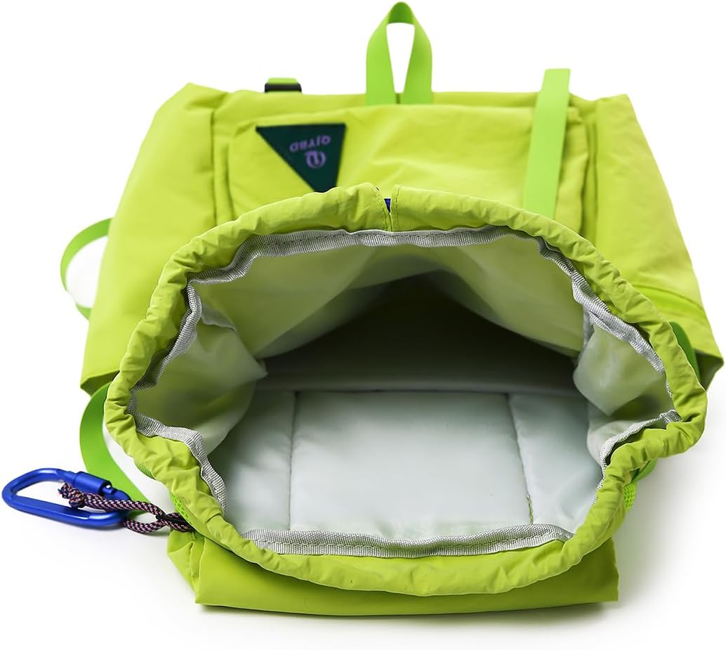 NCDUANSAN Dopamine colored outdoor hiking retro backpack, casual commuting fashionable sports cycling lightweight design cute (green) - Image 6