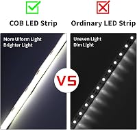 ShineBurky 5V USB COB LED szalag 2m hideg fehér dimmelhető CRI93+ 6