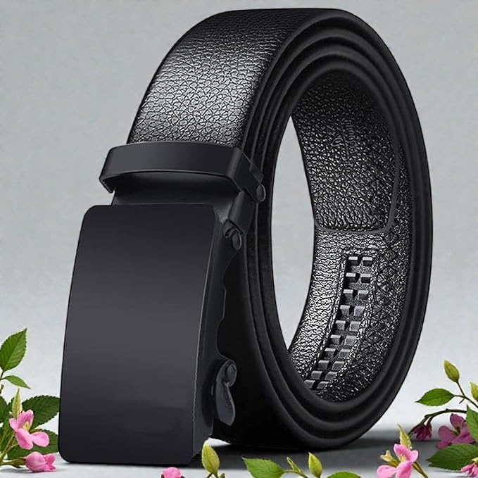 Image of Stylish Men's Belt with Strong Buckle Closure Smooth Finish Comfortable Fit and Elegant Design for Jeans Trousers and Formal Wear