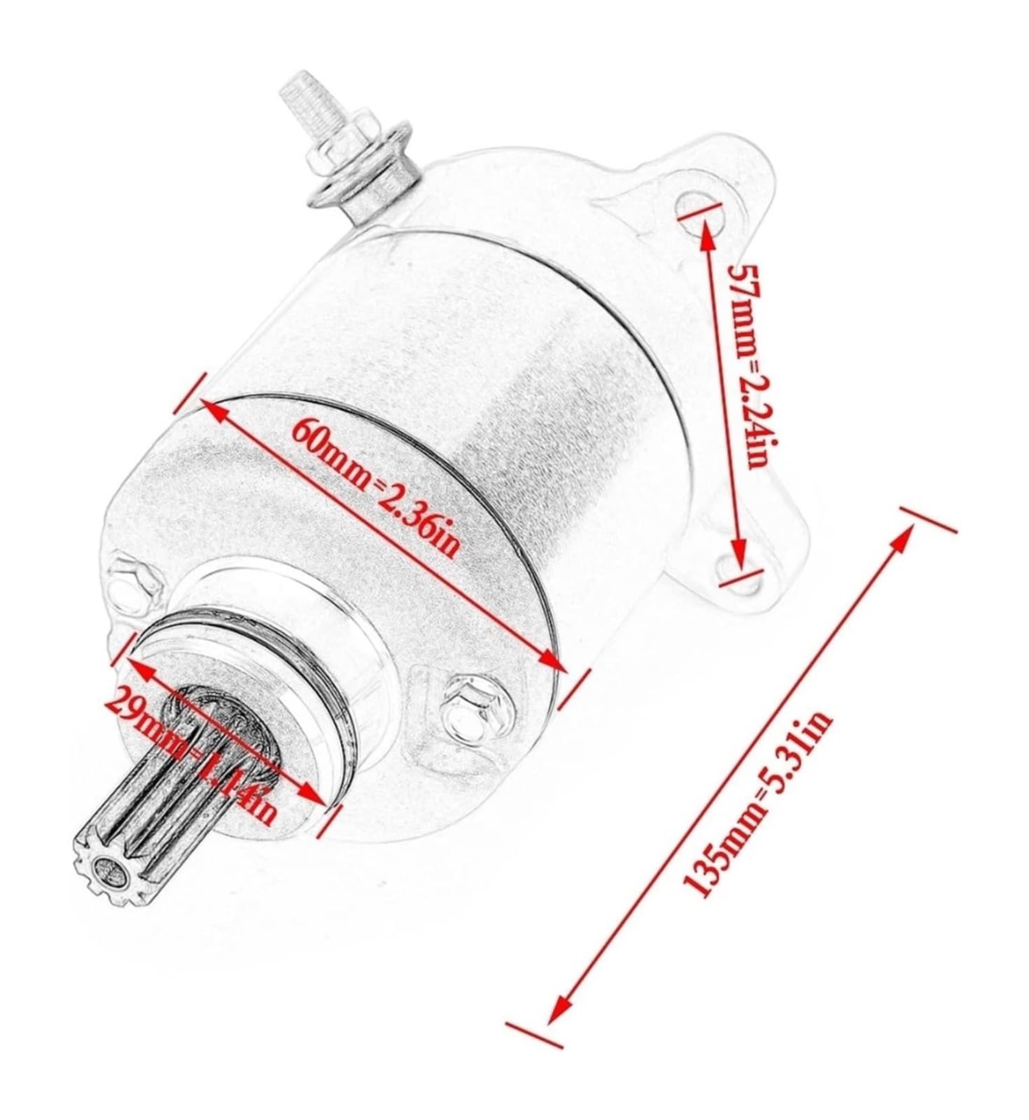 Motor Generador para CBR125R para CBR125RS para CBR125RW para CBR150R 2004-2010 Motor De Arranque Eléctrico Motor De Arranque 31200-KPP-861