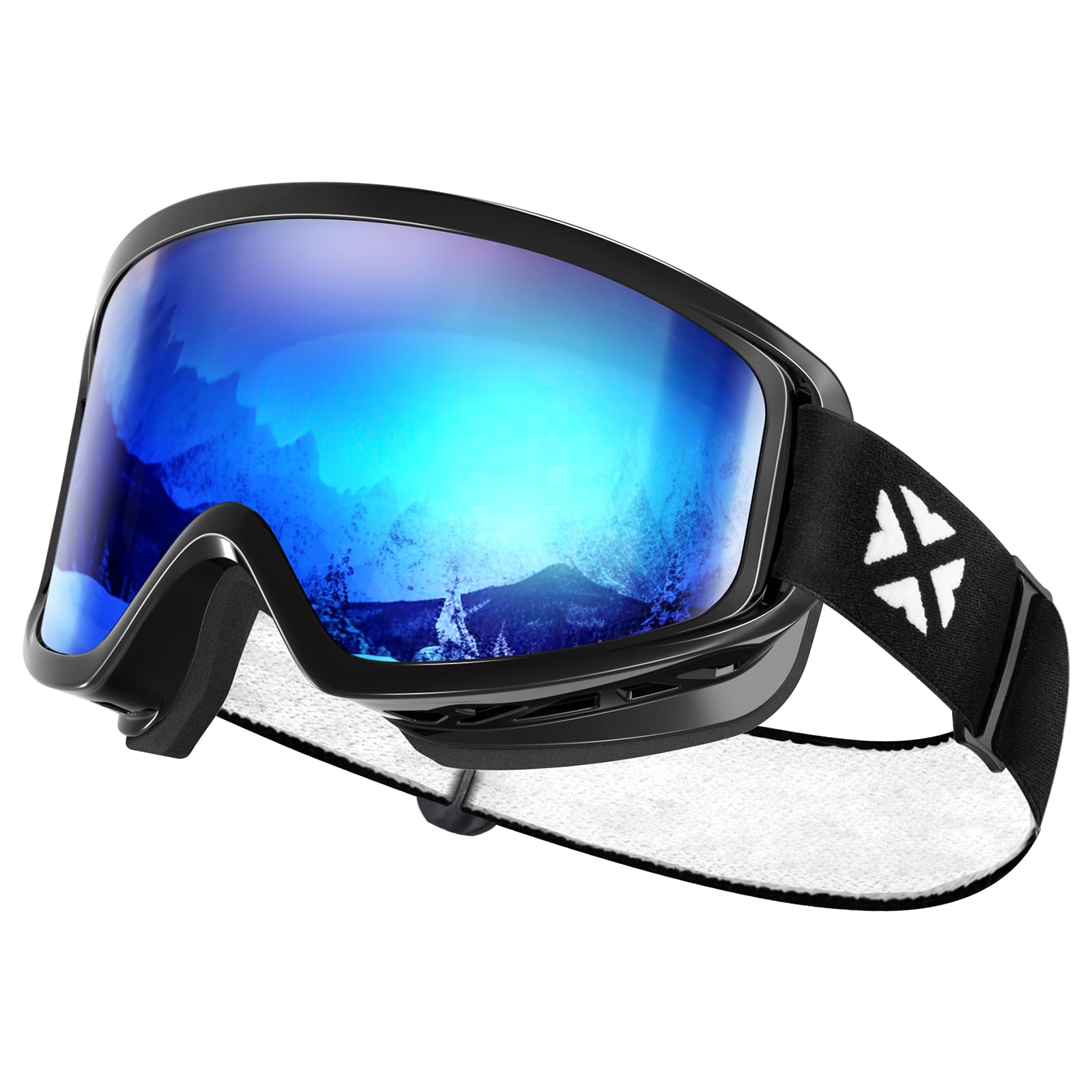 MAXJULI Ski Goggles Snow Snowboard Goggles for Men Women Anti-Fog HD Lens M7
