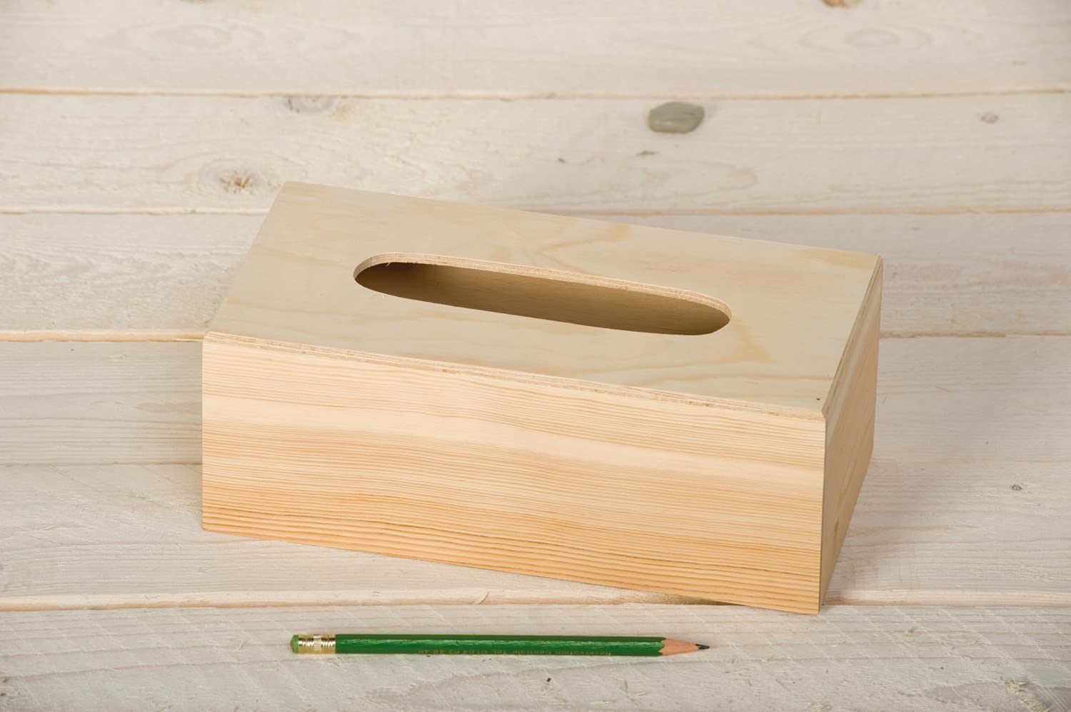Artemio VIMOU Boîte à Mouchoirs Bois Beige 25 x 13 x 9 cm