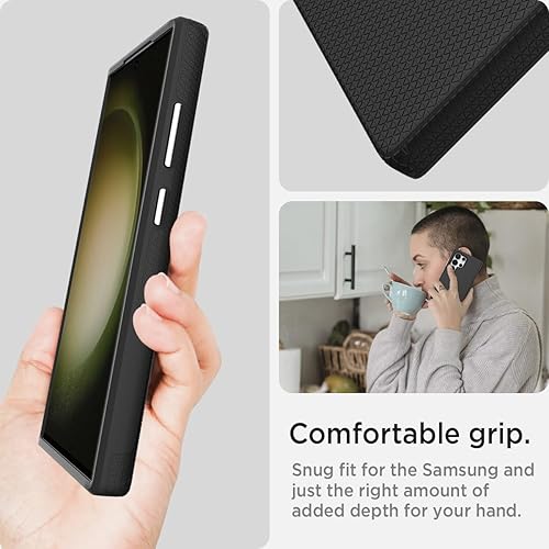 Miniatura 7 de Miimall Funda delgada para Samsung Galaxy S24 Ultra mate, doble capa de policarbonato resistente y TPU 10 pies militares a prueba de caídas