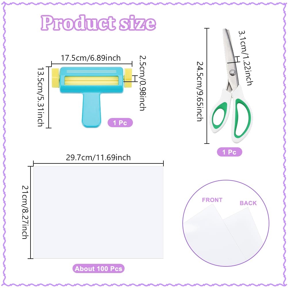 UNICRAFTALE Kit Per Il Tempo Libero Creativo Rullo Per Goffratura In Plastica Per Carta Forbici Cran In Acciaio Inox Carta Posa Vergine Strumento Per Borse Di Caramelle Artigianato E Forniture Per