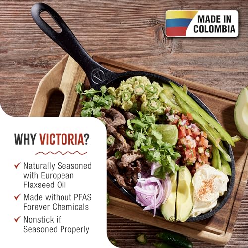 Victoria SKL-218 Cast Iron Fajita Skillet thumb #2