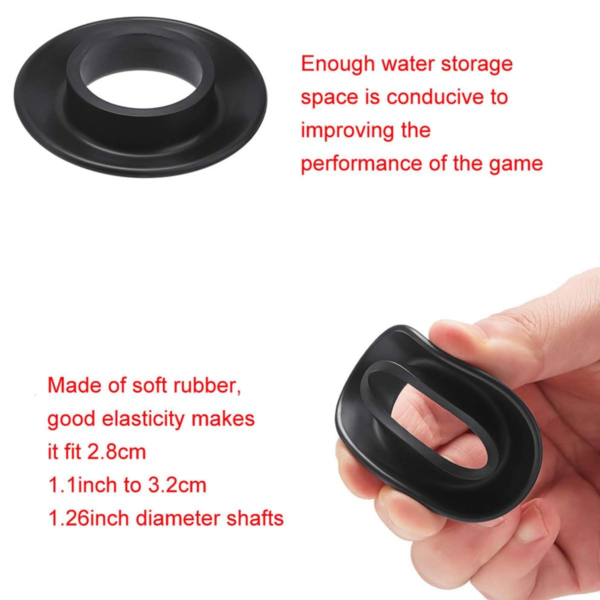 Supporto per paddle in gomma, anello antigoccia, accessori per kayak 4 pezzi