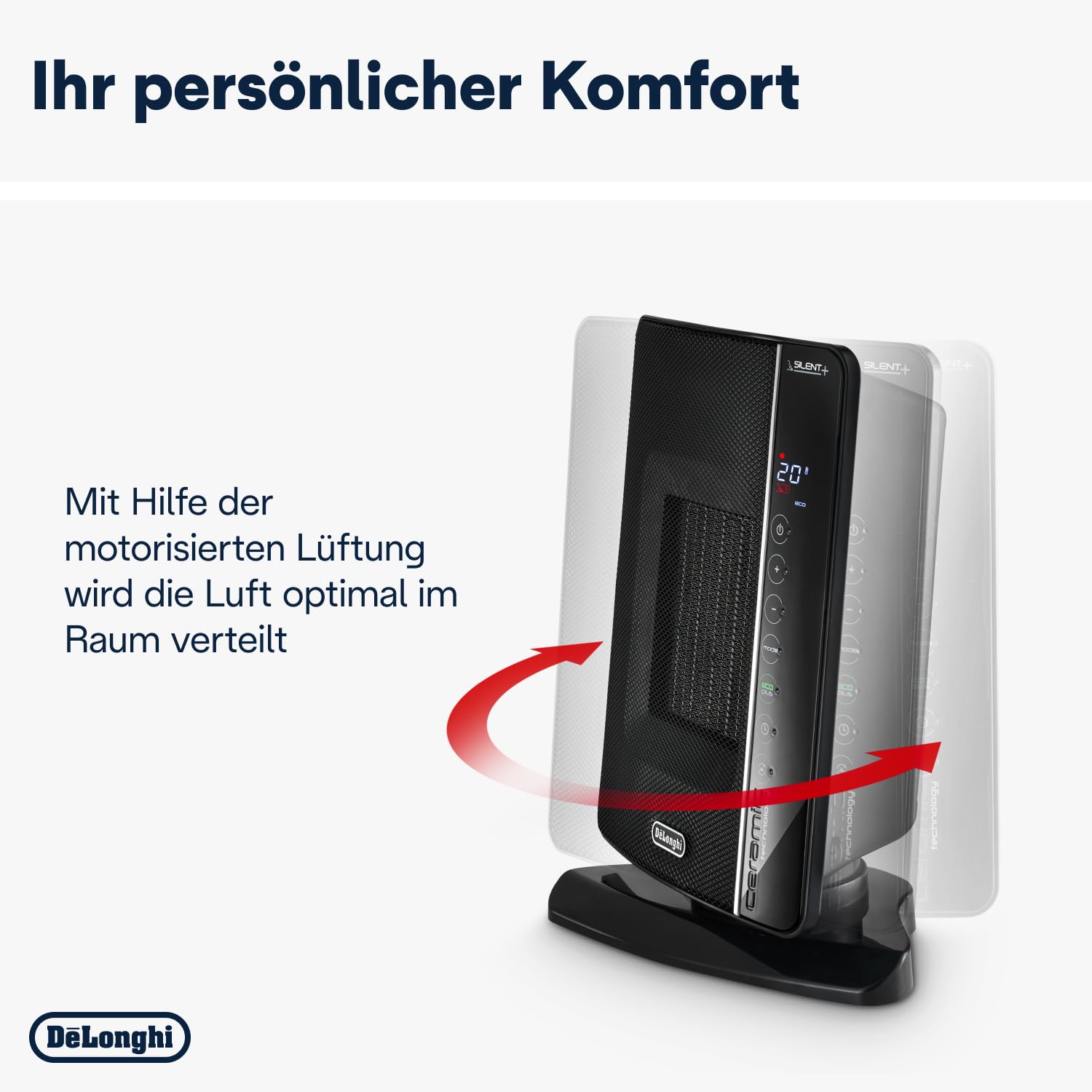 De'Longhi DCH7993ER.BC Heizer, 1 Liter, Schwarz, 25x18x37