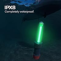 Vista 7 de NEBO Luz de Pesca Submarina LED y Luz de Muelle; IPX8 Impermeable; Luz de Pesca Nocturna para Crappie