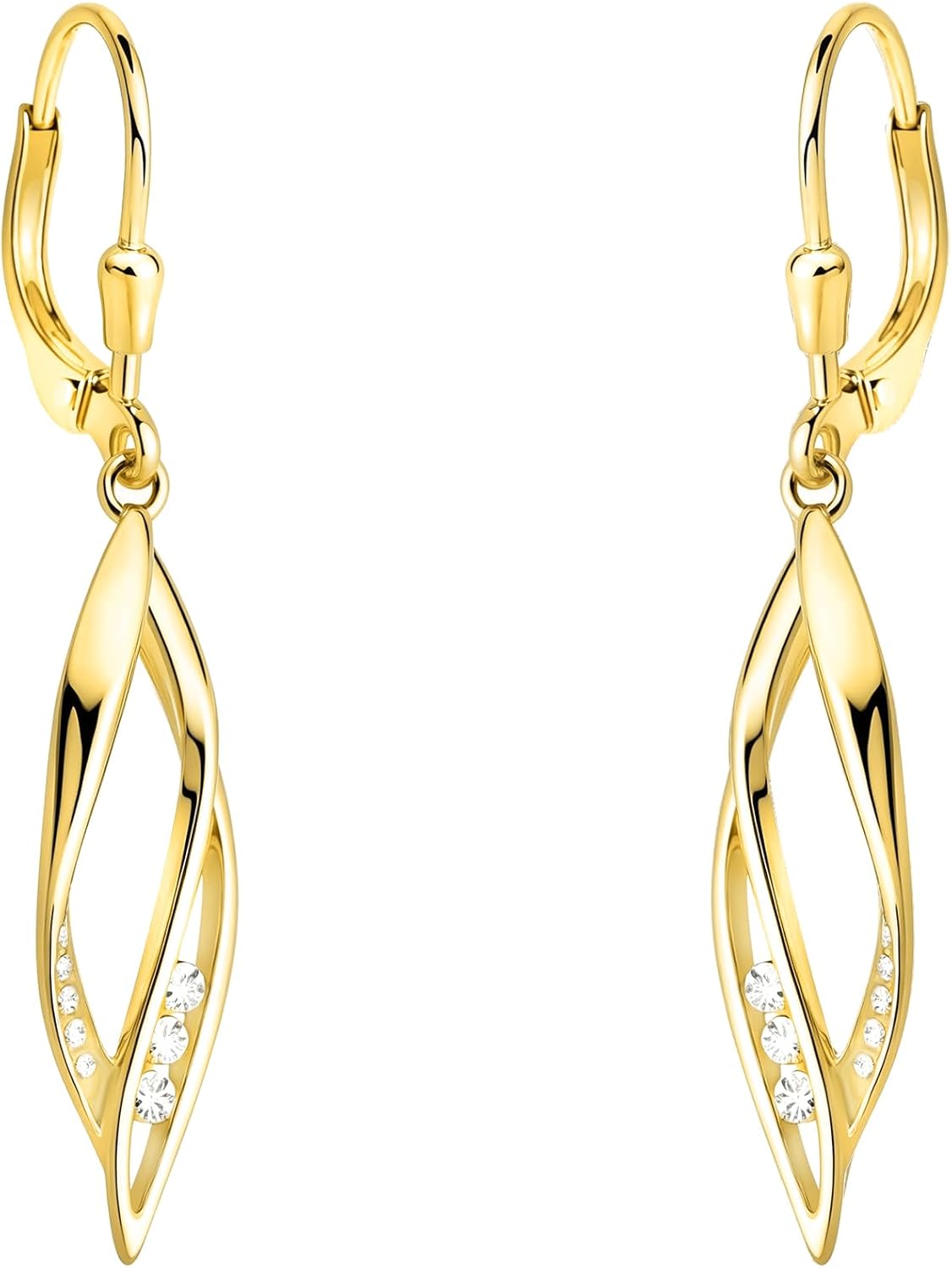 SOFIA MILANI - Orecchini da Donna in Argento 925 - Placcati in Oro Rosa e con Pietra Zircone - Orecchini Pendenti Catena - 21101