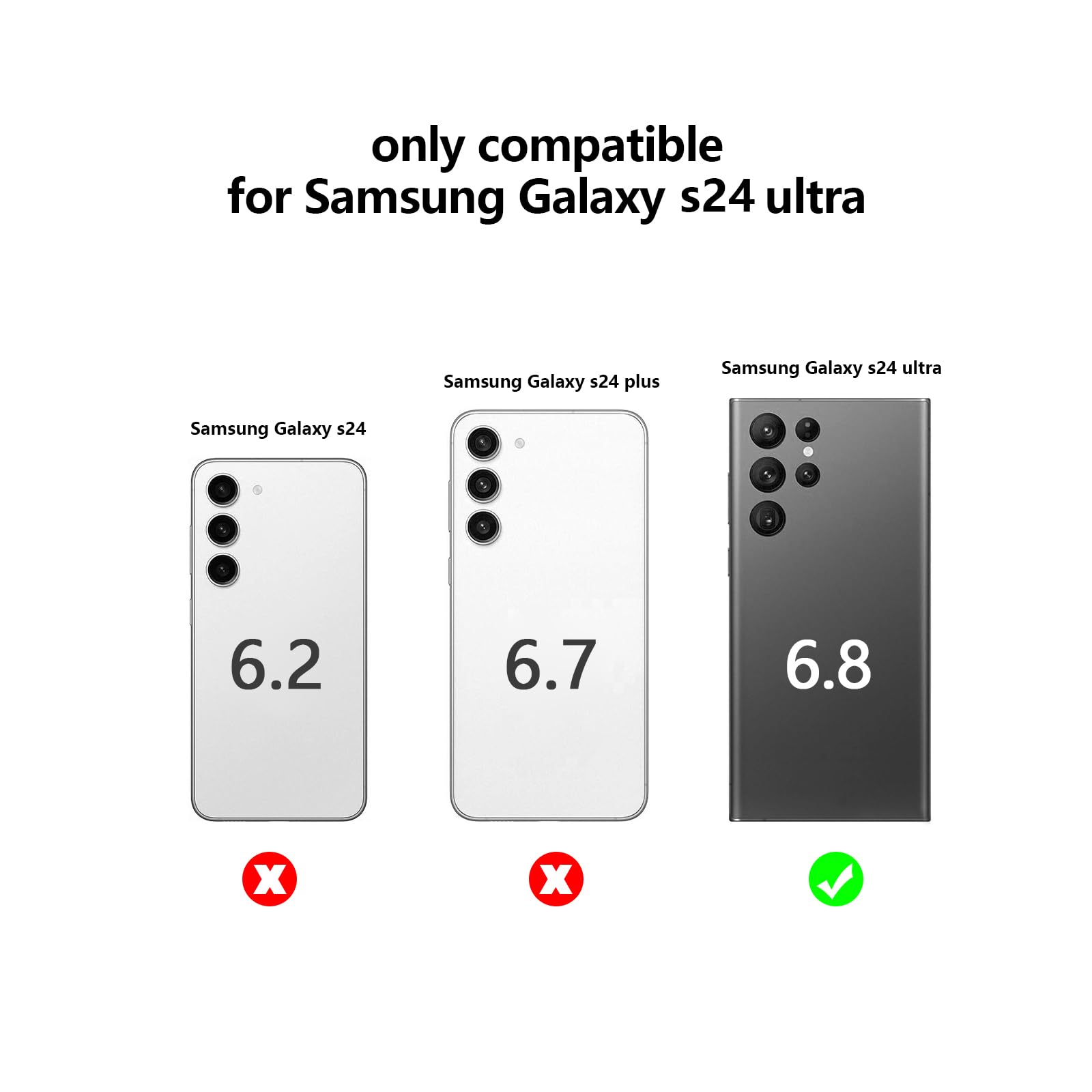 Tuokiou Funda para Samsung Galaxy S24 Ultra, funda protectora transparente con ranura para tarjetas, ajuste delgado, resistente a las caídas, funda tipo cartera de TPU suave con parachoques, bonita