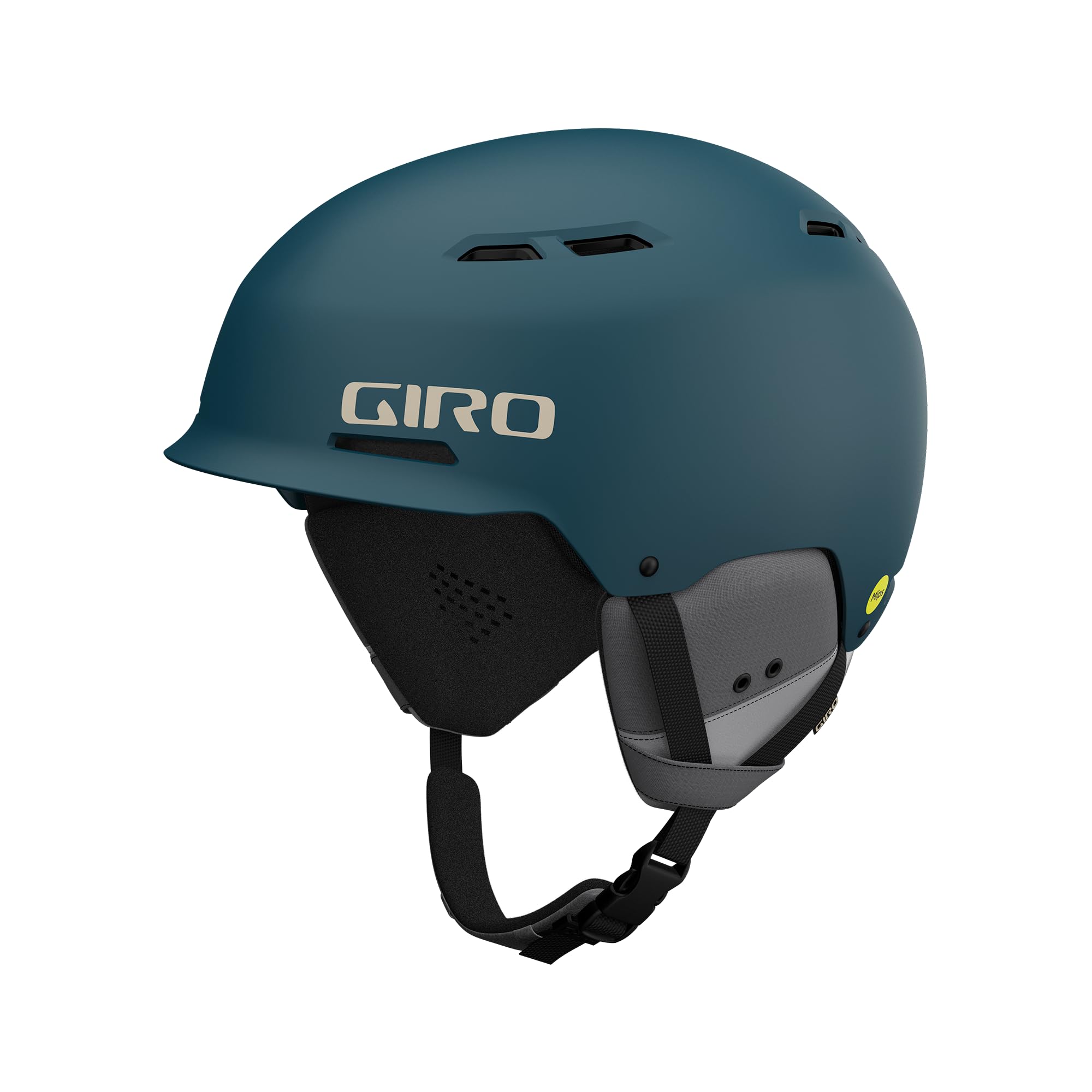 Giro Trig MIPS Combo Pack Ski Helmet - Snowboarding Helmet with Matching Goggles Matte Harbor Blue/Adventure Grid L (59-62.5cm)