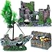 View of Amazon.com: Wenqik Aquarium Decorations Large, Resin Sunken Shipwreck ...