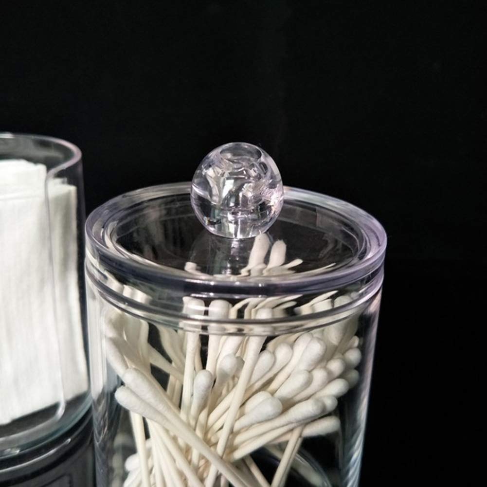 Lot De 3 Boite Coton Tige, Boîte De Rangement Transparent Avec Couvercles Rangement Coton Distributeur Coton Tige Noir 99276330