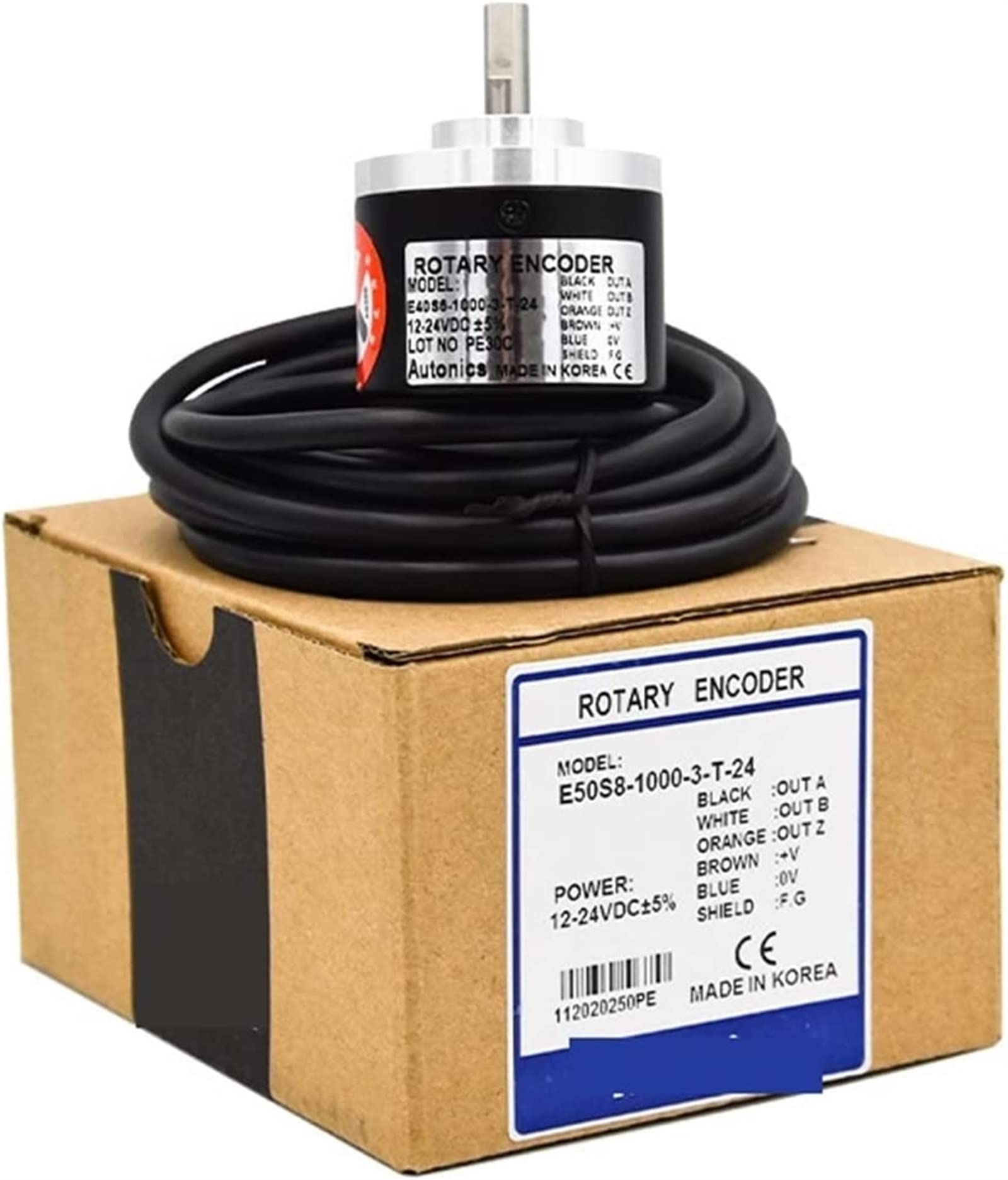 Codificador rotativo codificador E40S6-3-T-24E40S6-3-N-24E40S6-6-L-5E40S8-3-T-24E40S8-3-N-24E40S8-6-L-5(2000pr)