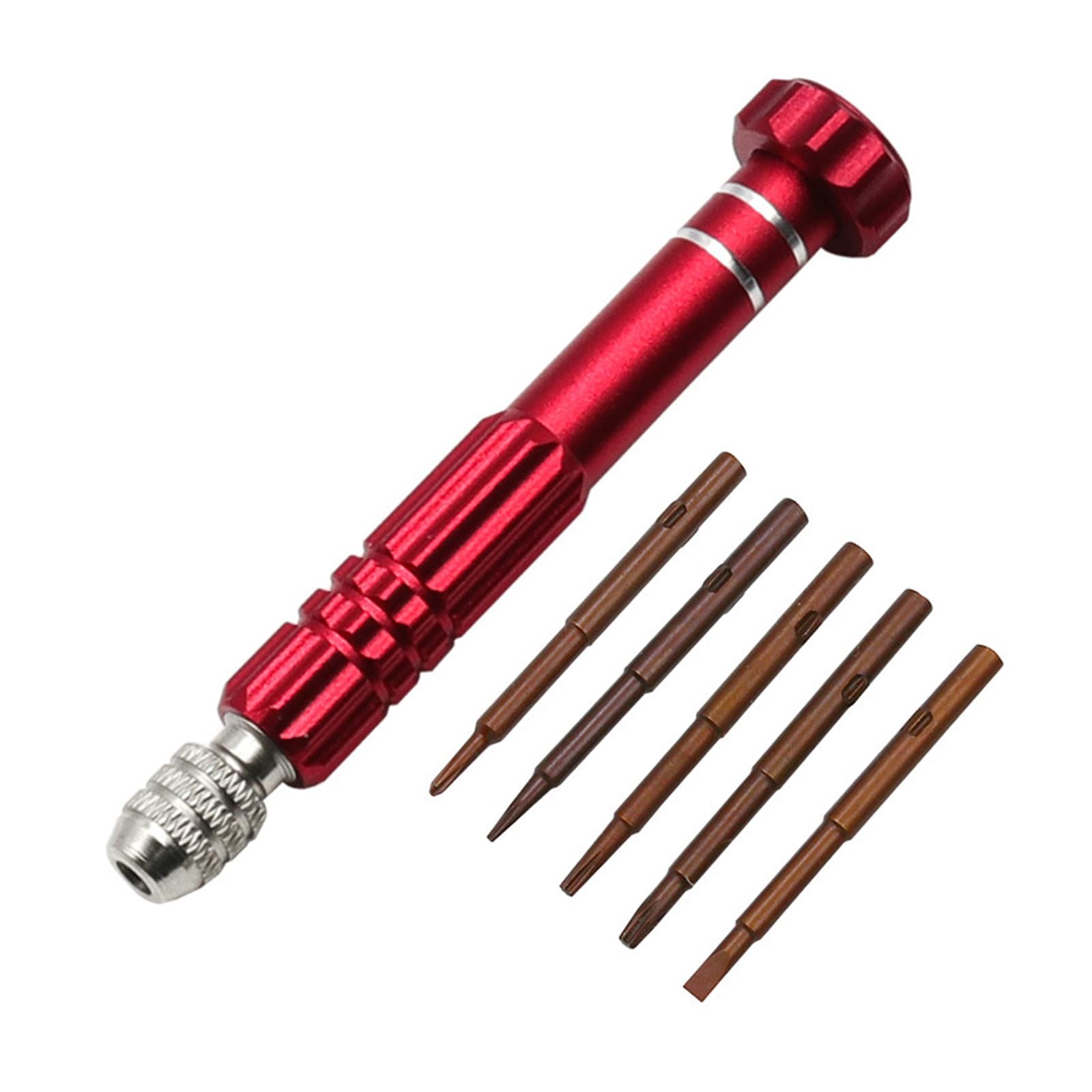 Portable 5 in 1 Multiple Tool Screwdriver Disassembly Kits with Interchangeabled Heads for DIYer Enthusiasts & Craftsmen Screwdriver