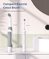 Vista 6 de kHelfer Cepillo de Limpieza Eléctrico con Energía de Batería, KH6A Pequeño Cepillo Eléctrico para Lechada y 5 Cepillos de Repuesto, Ligero