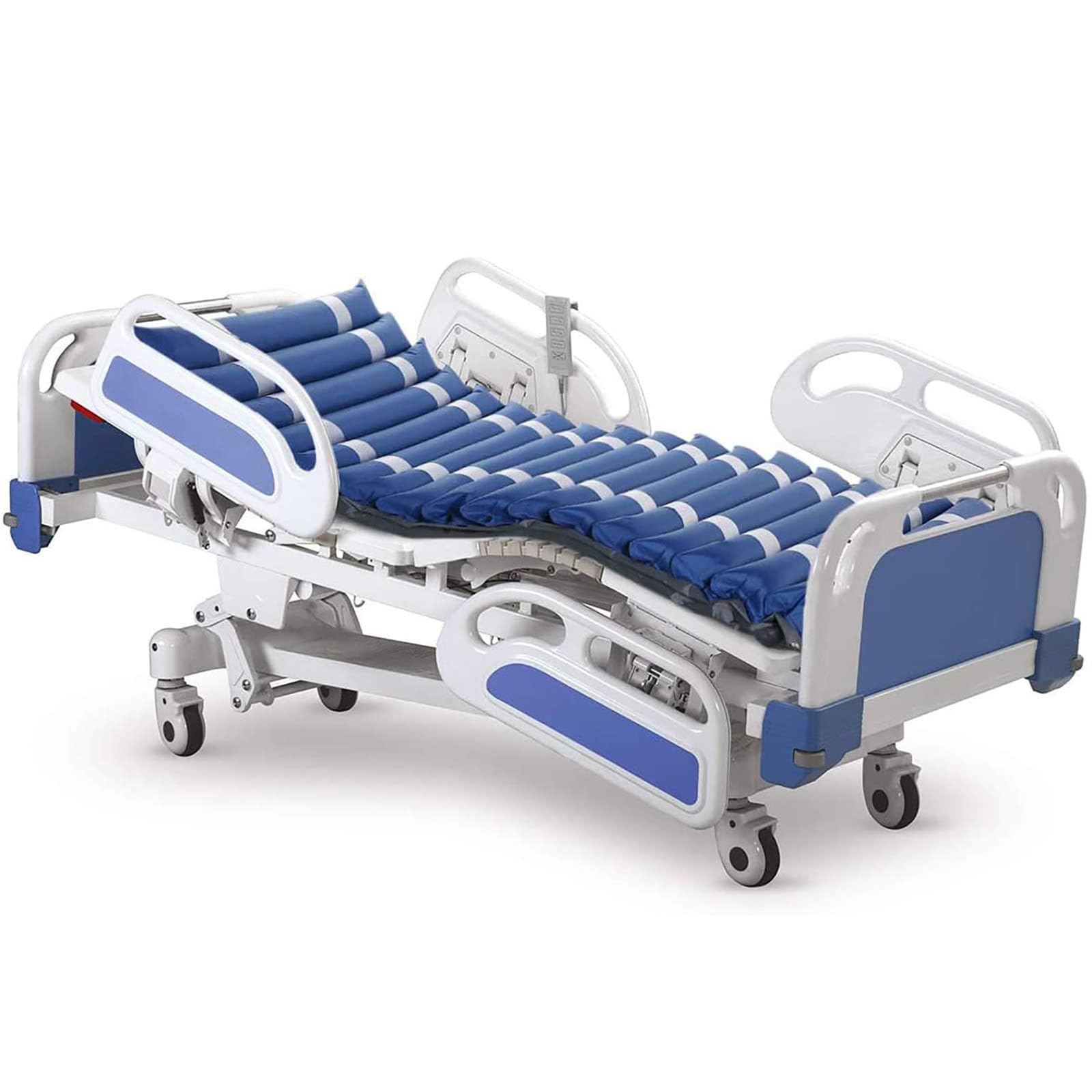 ColchóN AntipresióN Inflable Antiescaras, ColchóN para El Cuidado del Hogar con Bomba Ajustable, ColchóN PresióN Alterna para Escaras, ColchóN Aire Inflable para Silla Ruedas Y Oficina,C