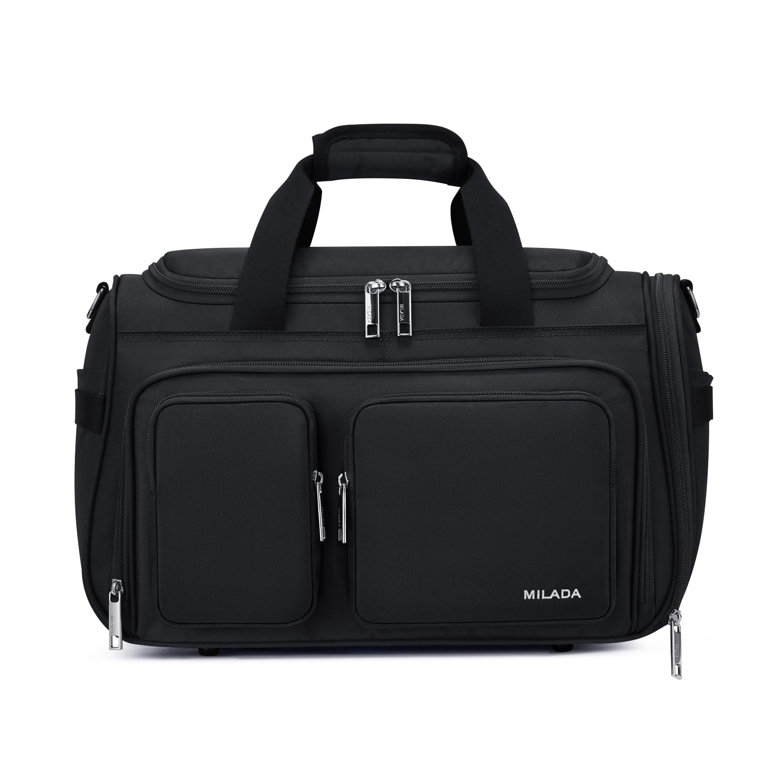 MILADA Underseat Carry On Luggage Bag, Black