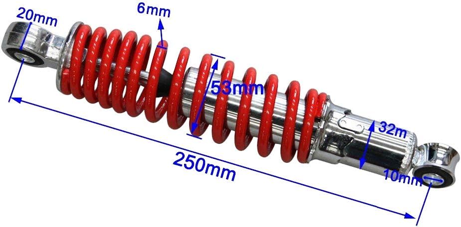 250mm 9.8" Front Shock Absorber Suspension Sensa-Trac Load for Quad ATV Go Kart Buggy