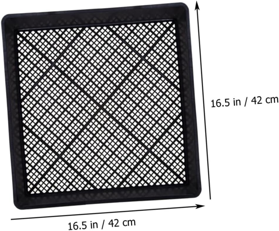 Kichvoe 5Pcs Durable Plant Germination Trays Nursery Sowing Tray Thick Material for Wheatgrass Radish Chinese Cabbage Gardening